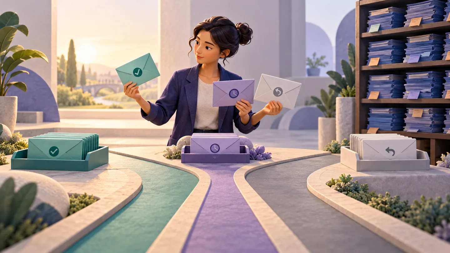 Editorial illustration of Lead-generation landing page · Scope changes