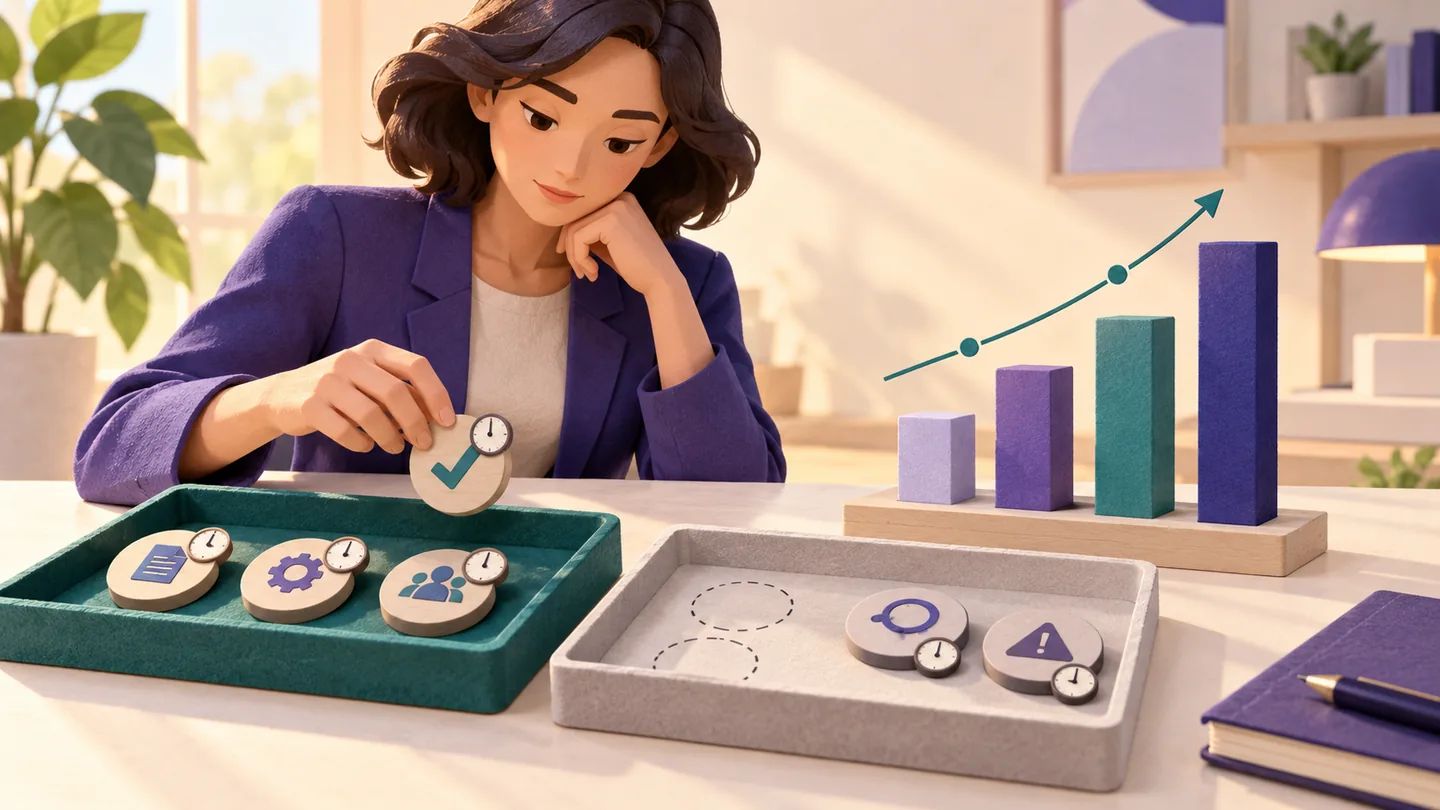 Editorial illustration of Inventory-constrained campaign · Operational metrics