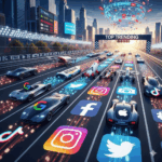 Which corporate giant dominates social media and why?