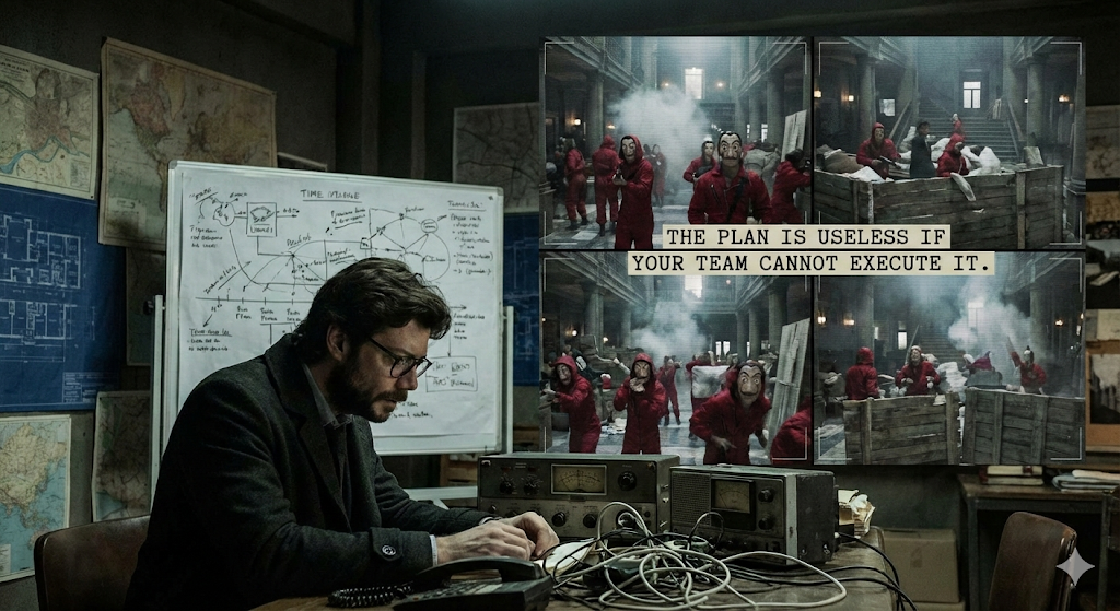 The ‘Money Heist’ Method: 5 Project Management Lessons The Professor Would Apply with GGyess