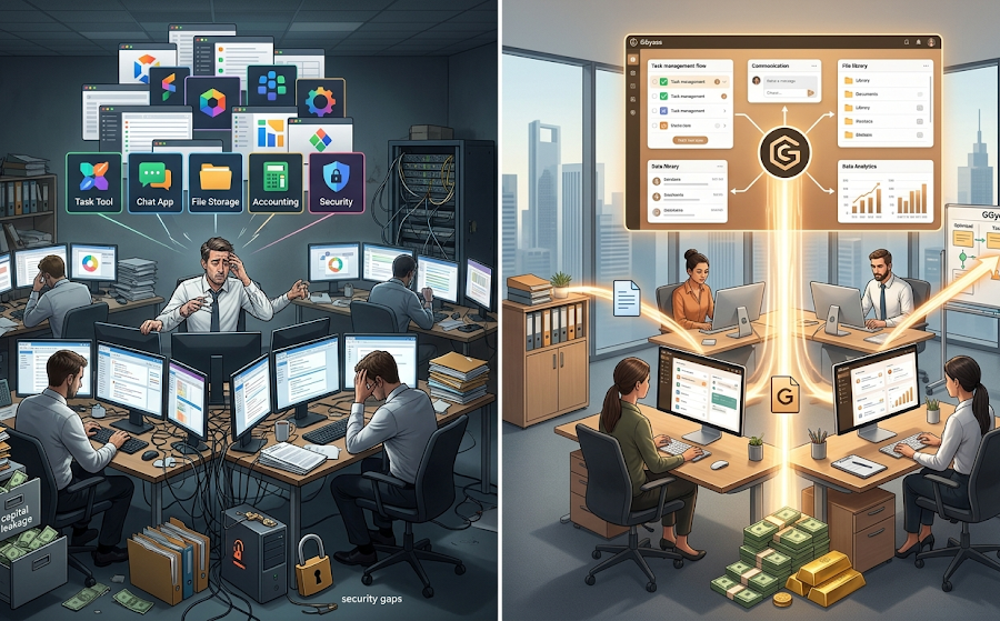 Fragmented Software vs. Unified Ecosystem: The Competitive Advantage of GGyess