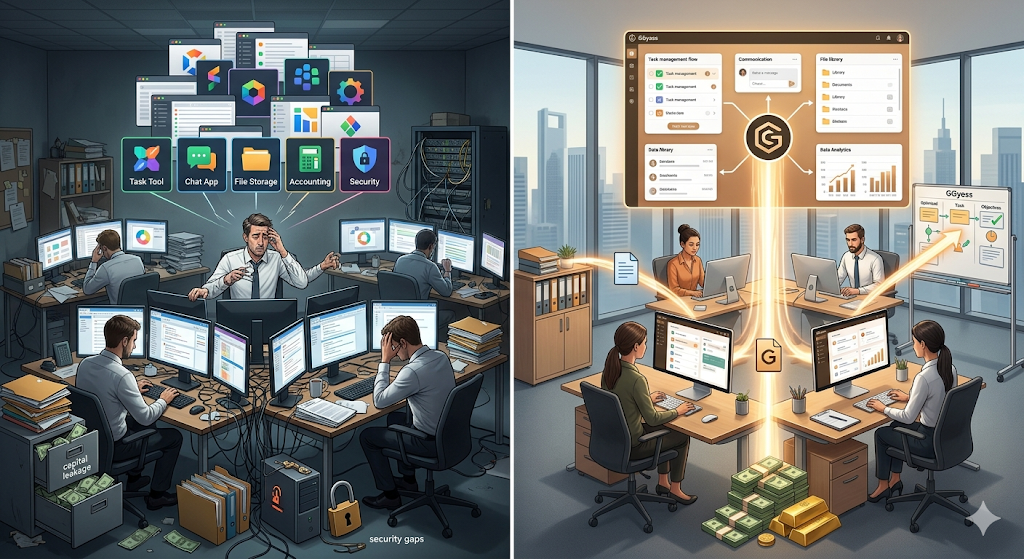 Fragmented Software vs. Unified Ecosystem: The Competitive Advantage of GGyess